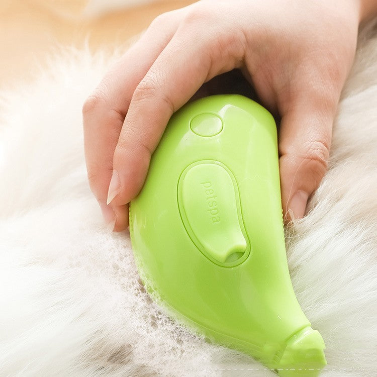 3-in-1 Steam Pet Grooming Brush β Hair Remover, Massage & Mist Spray